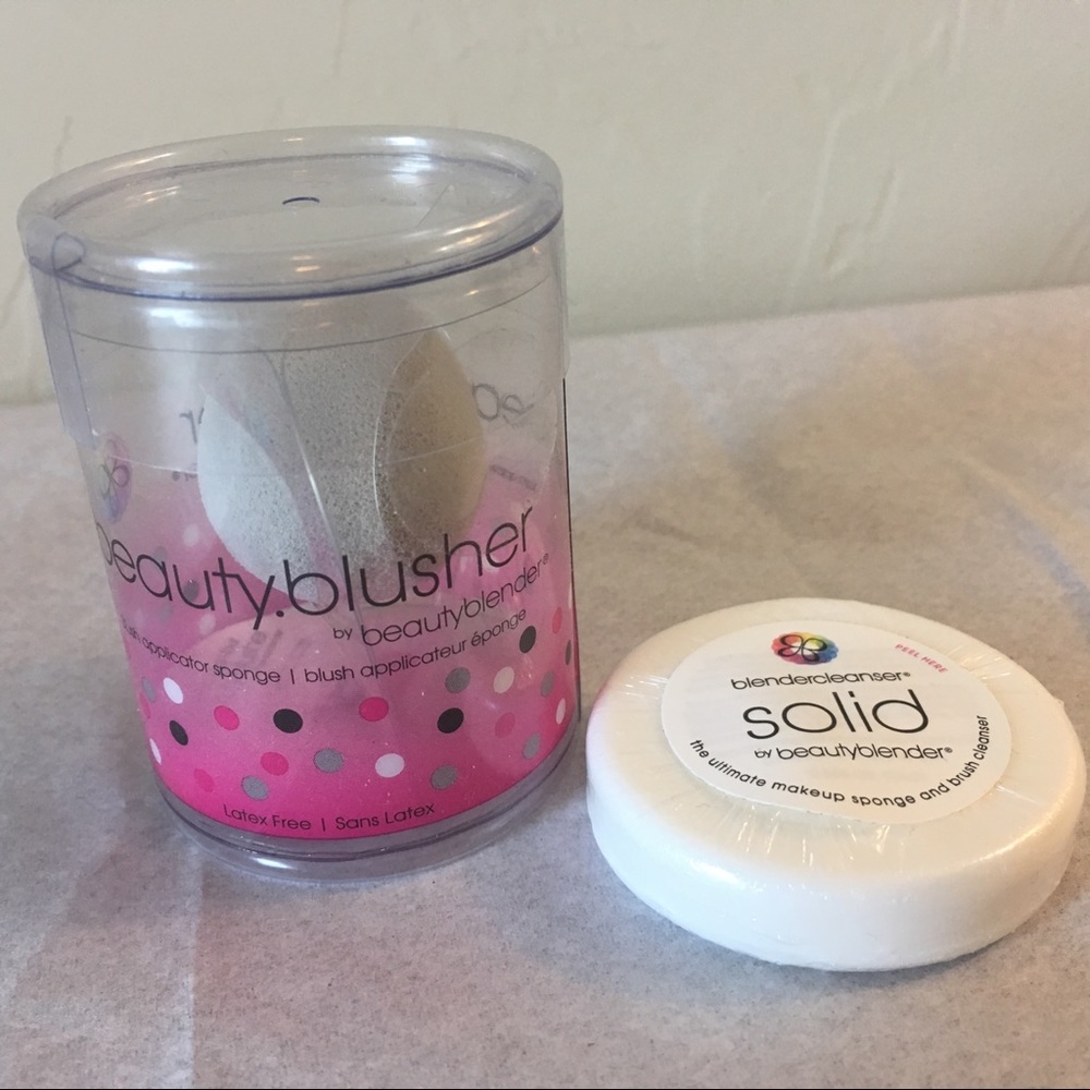 New Beauty Blender Blusher + mini solid cleanser